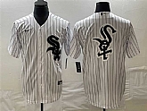 Men's Chicago White Sox White Team Big Logo Cool Base Stitched JerseyS,baseball caps,new era cap wholesale,wholesale hats